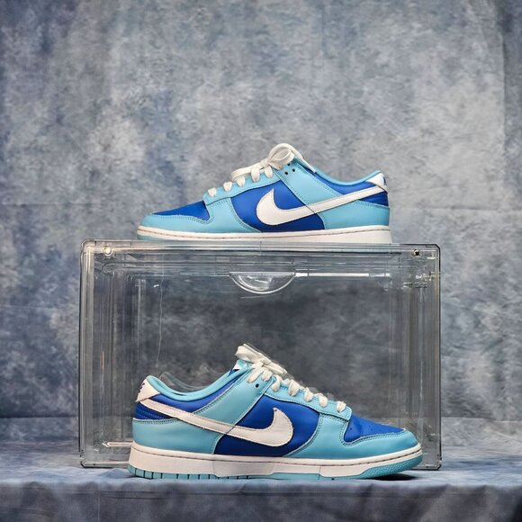 Nike Dunk Low Retro Qs Argon Blue White Sax Royal Navy Aqua DM0121-400 (Men's) - Picture 2 of 5